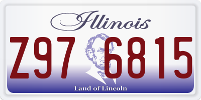 IL license plate Z976815
