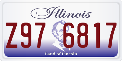 IL license plate Z976817