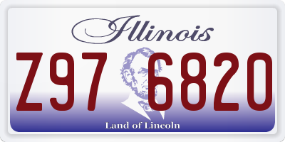 IL license plate Z976820