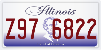IL license plate Z976822