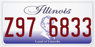 IL license plate Z976833