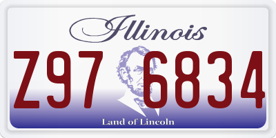 IL license plate Z976834