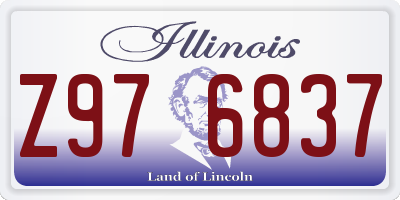 IL license plate Z976837