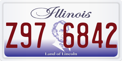 IL license plate Z976842