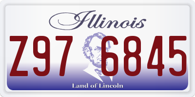 IL license plate Z976845