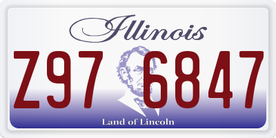 IL license plate Z976847