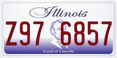 IL license plate Z976857
