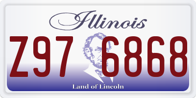 IL license plate Z976868