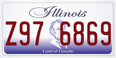 IL license plate Z976869