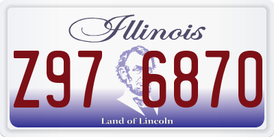 IL license plate Z976870