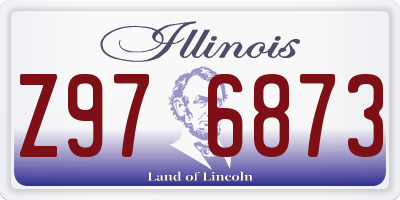 IL license plate Z976873