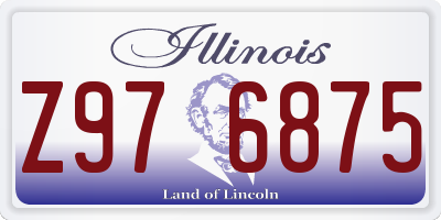 IL license plate Z976875