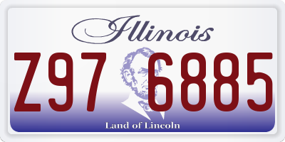 IL license plate Z976885