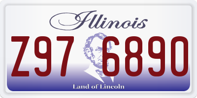 IL license plate Z976890