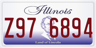 IL license plate Z976894