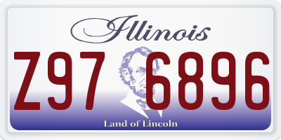IL license plate Z976896
