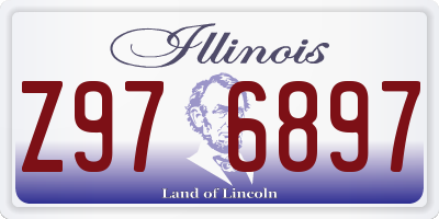 IL license plate Z976897