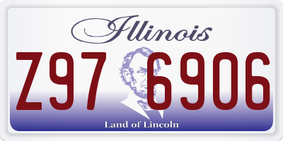 IL license plate Z976906
