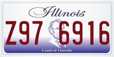 IL license plate Z976916