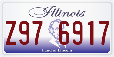 IL license plate Z976917