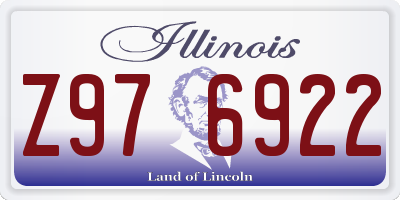 IL license plate Z976922