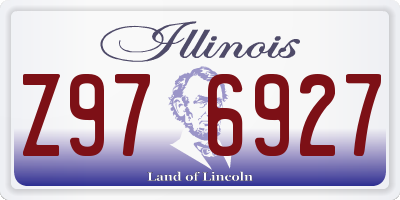 IL license plate Z976927
