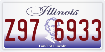 IL license plate Z976933