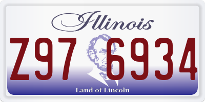 IL license plate Z976934