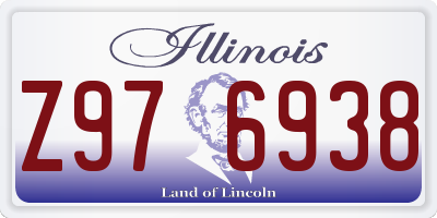 IL license plate Z976938