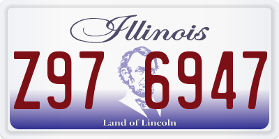 IL license plate Z976947