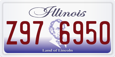 IL license plate Z976950
