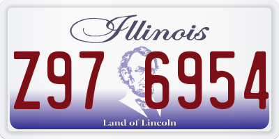 IL license plate Z976954