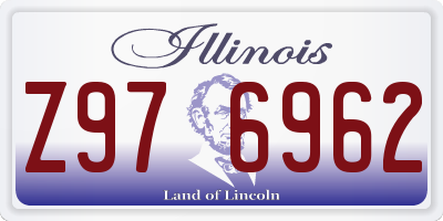 IL license plate Z976962