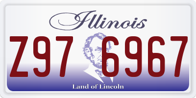 IL license plate Z976967