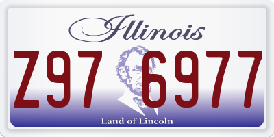 IL license plate Z976977