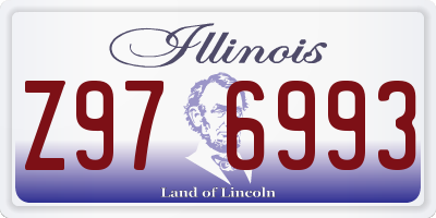 IL license plate Z976993