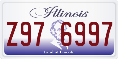 IL license plate Z976997