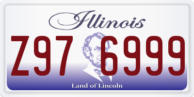 IL license plate Z976999