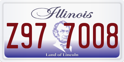 IL license plate Z977008
