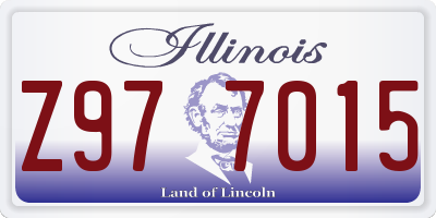 IL license plate Z977015