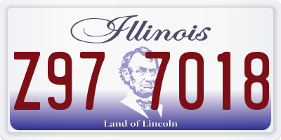 IL license plate Z977018