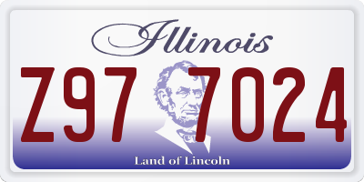 IL license plate Z977024