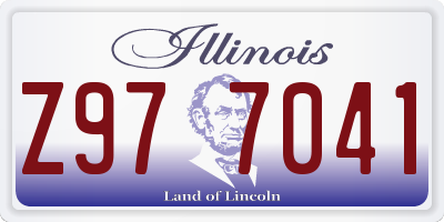 IL license plate Z977041