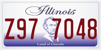 IL license plate Z977048