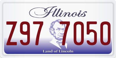 IL license plate Z977050