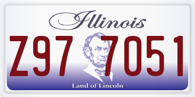 IL license plate Z977051