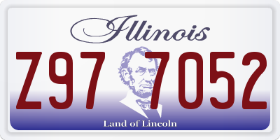 IL license plate Z977052