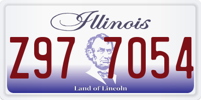 IL license plate Z977054