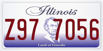 IL license plate Z977056
