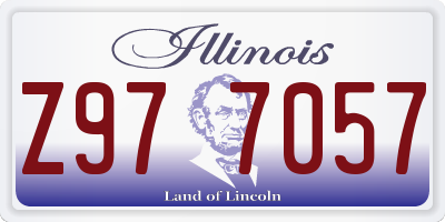 IL license plate Z977057